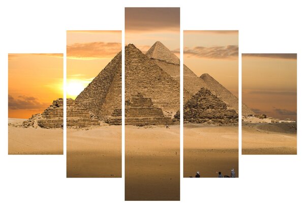 Obraz - Pyramídy (150x105 cm)