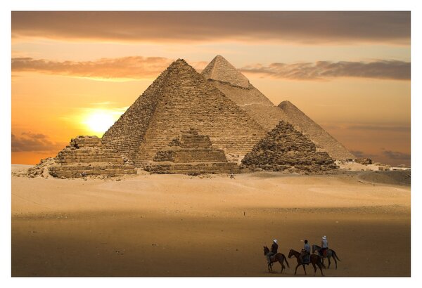 Obraz - Pyramídy (90x60 cm)