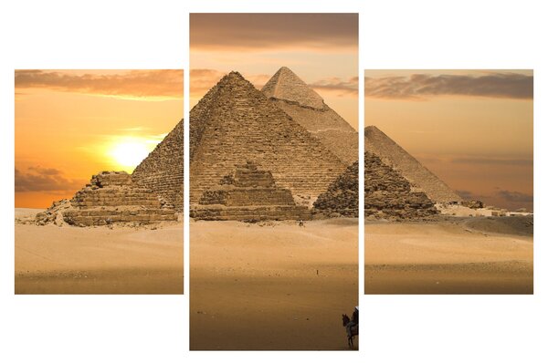 Obraz - Pyramídy (90x60 cm)