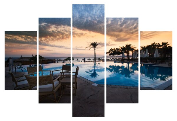 Obraz - Resort pri mori (150x105 cm)