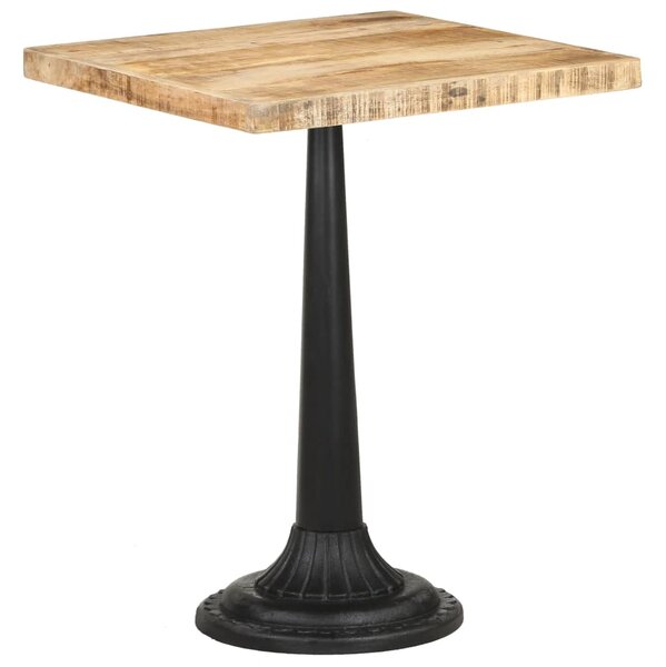 Bistro stolík 60x60x76 cm surové mangovníkové drevo