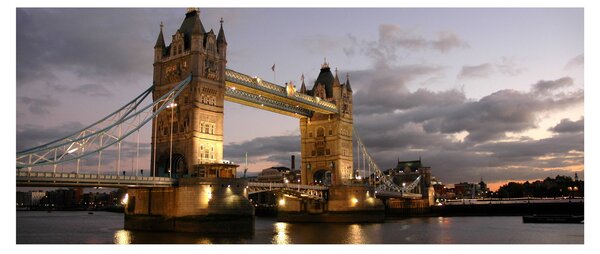 Obrázok - Tower Bridge v noci (120x50 cm)