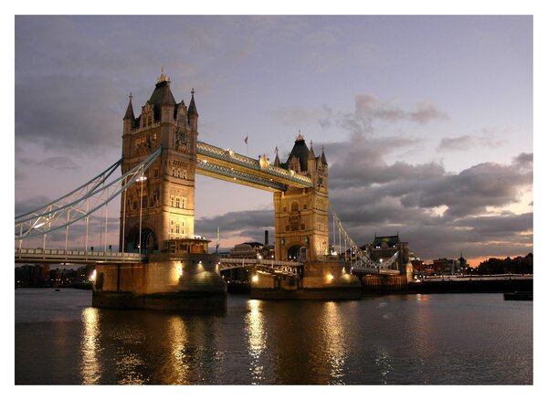 Obrázok - Tower Bridge v noci (70x50 cm)