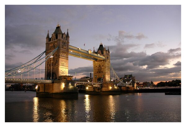Obrázok - Tower Bridge v noci (90x60 cm)