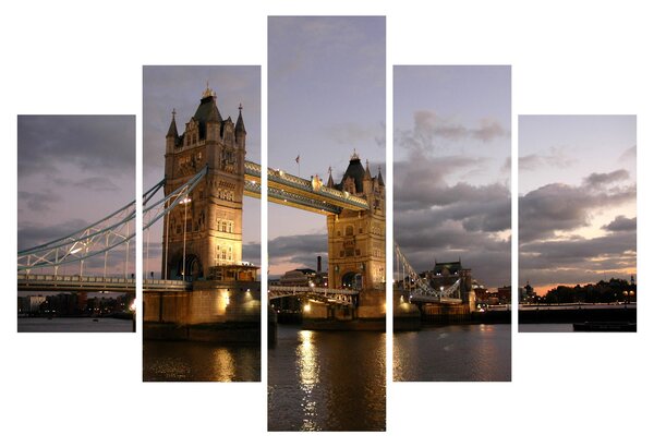 Obrázok - Tower Bridge v noci (150x105 cm)