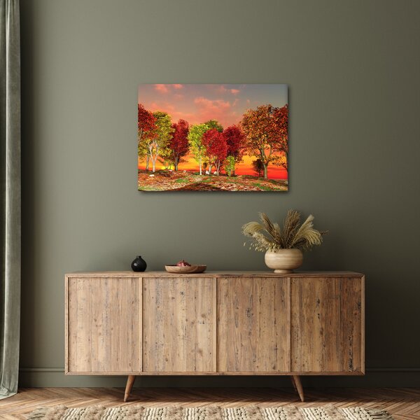 Obraz - Farebné stromy (70x50 cm)