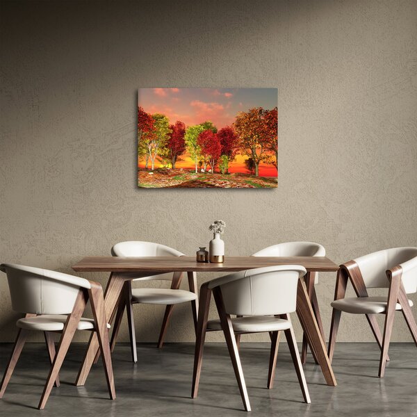 Obraz - Farebné stromy (70x50 cm)
