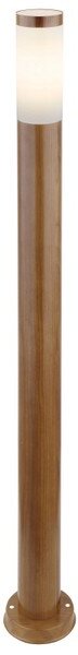 GLOBO 3159W BOSTON vonkajšie stojanové svietidlo/stĺpik V1100mm 1xE27 IP44 imitácia dreva, opál