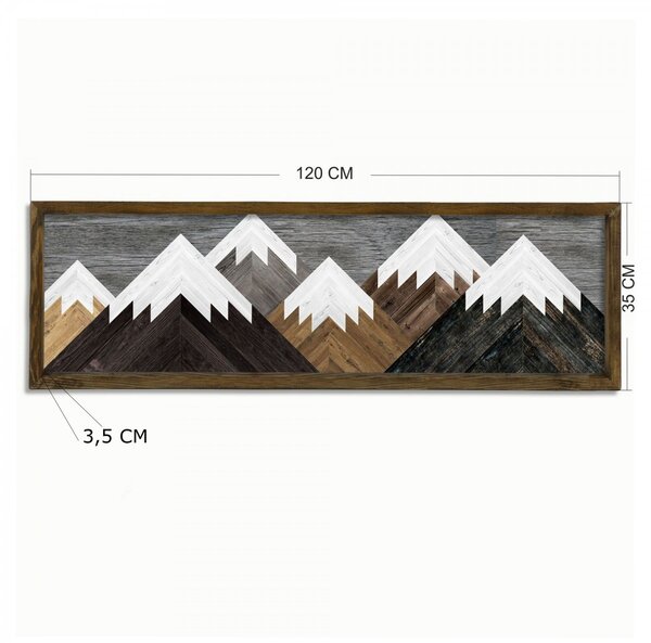 Hanah Home Obraz Framed Hen 120x35 cm viacfarebný