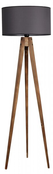 Opviq Stojacia lampa Tripod Ceviz 153 cm sivá