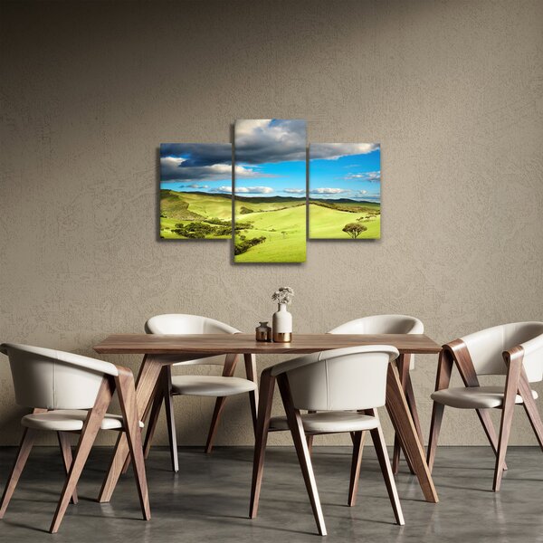 Obraz - Zelená krajina s pahorkami (90x60 cm)
