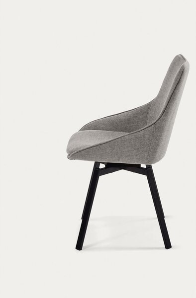 Sivá jedálenská stolička Jenna – Kave Home