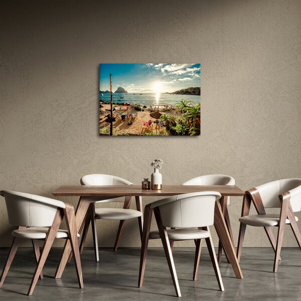 Obraz - Pláž s ľuďmi (70x50 cm)