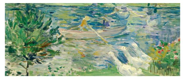 Obraz - Berthe Morisot, Girl in a Boat with Geese, reprodukcia (120x50 cm)