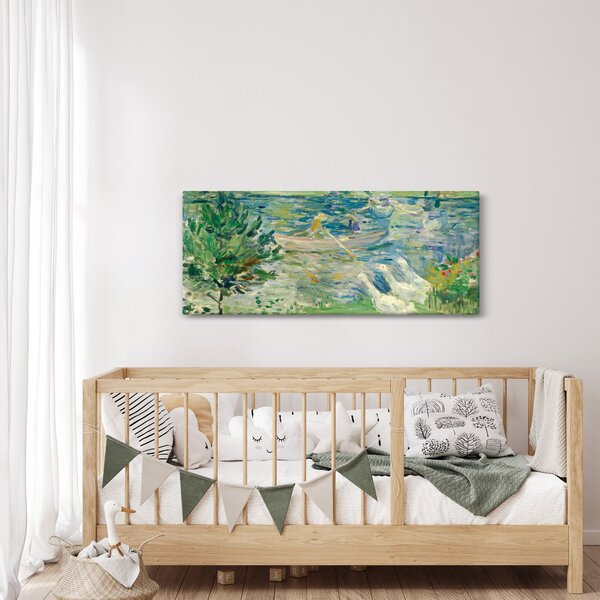 Obraz - Berthe Morisot, Girl in a Boat with Geese, reprodukcia (120x50 cm)