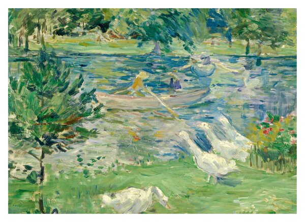 Obraz - Berthe Morisot, Girl in a Boat with Geese, reprodukcia (70x50 cm)