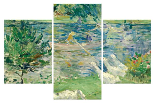 Obraz - Berthe Morisot, Girl in a Boat with Geese, reprodukcia (90x60 cm)