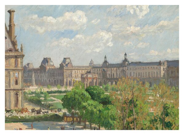 Obraz - Camille Pissarro, Place du Carrousel, Paris, reprodukcia (70x50 cm)