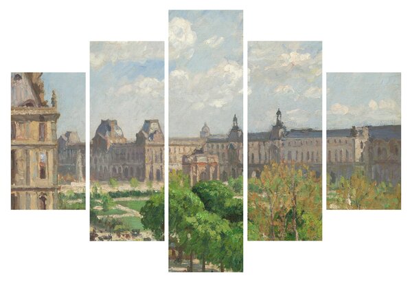 Obraz - Camille Pissarro, Place du Carrousel, Paris, reprodukcia (150x105 cm)