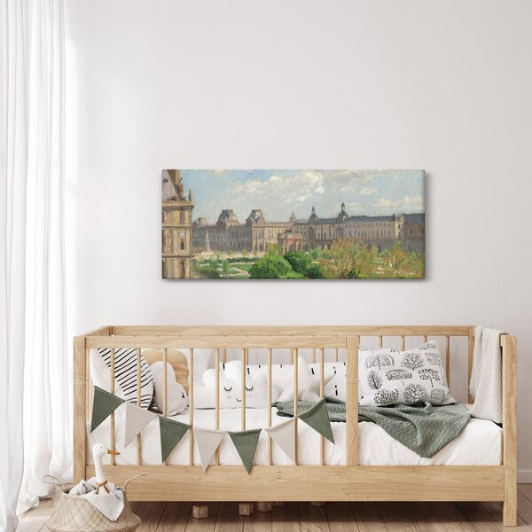 Obraz - Camille Pissarro, Place du Carrousel, Paris, reprodukcia (120x50 cm)