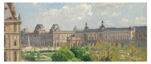 Obraz - Camille Pissarro, Place du Carrousel, Paris, reprodukcia (120x50 cm)