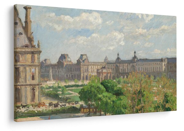 Obraz - Camille Pissarro, Place du Carrousel, Paris, reprodukcia (90x60 cm)