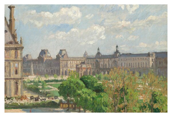 Obraz - Camille Pissarro, Place du Carrousel, Paris, reprodukcia (90x60 cm)