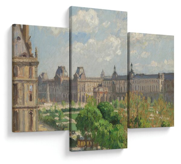 Obraz - Camille Pissarro, Place du Carrousel, Paris, reprodukcia (90x60 cm)
