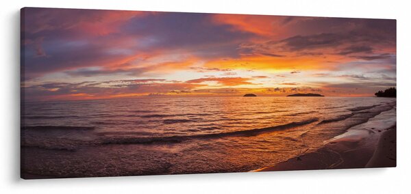 Obraz - Západ slnka (120x50 cm)