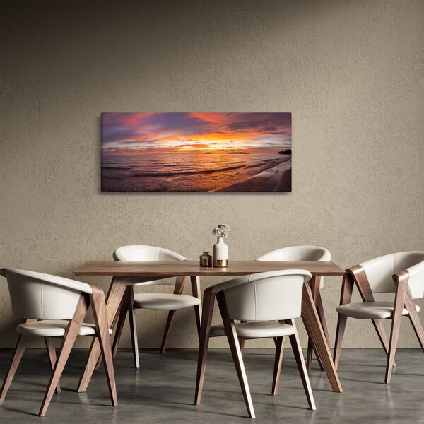 Obraz - Západ slnka (120x50 cm)