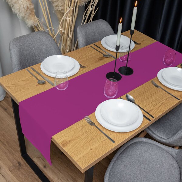 Biante Dekoračný behúň na stôl Rongo RG-092 Purpurový 20x120 cm