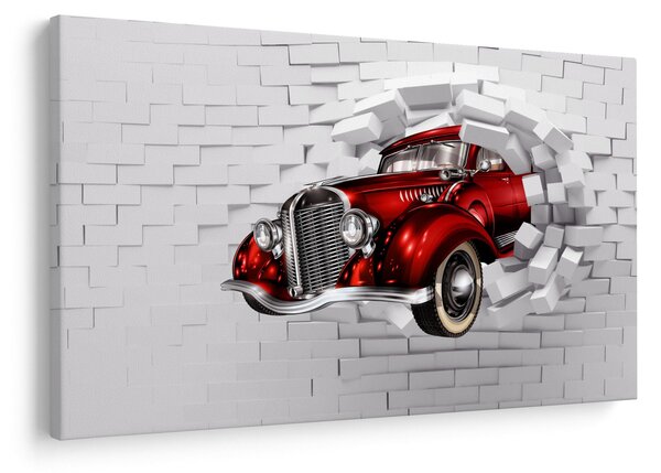Obraz - Červené auto (90x60 cm)