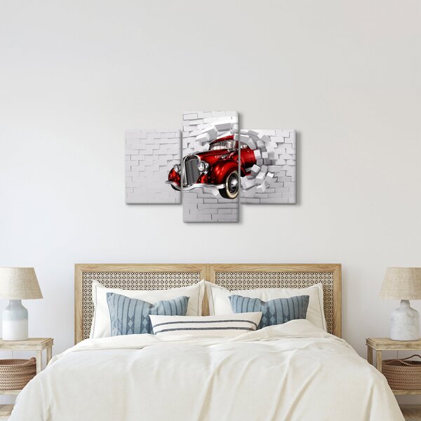 Obraz - Červené auto (90x60 cm)
