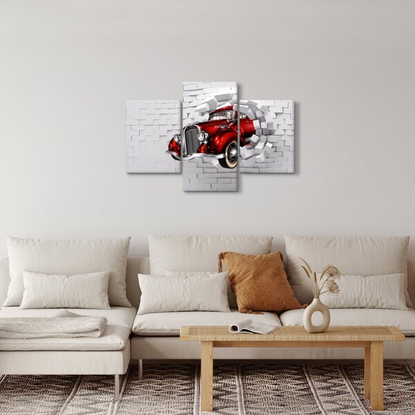 Obraz - Červené auto (90x60 cm)