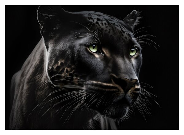 Obraz - Čierny panter (70x50 cm)