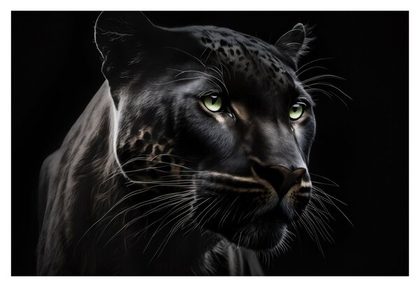 Obraz - Čierny panter (90x60 cm)