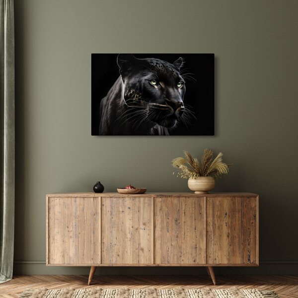 Obraz - Čierny panter (90x60 cm)