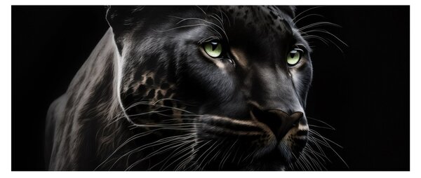 Obraz - Čierny panter (120x50 cm)