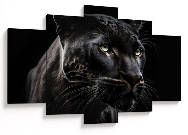 Obraz - Čierny panter (150x105 cm)