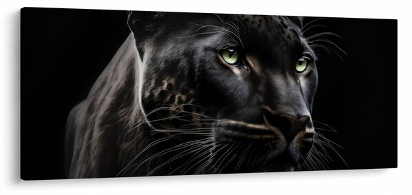 Obraz - Čierny panter (120x50 cm)