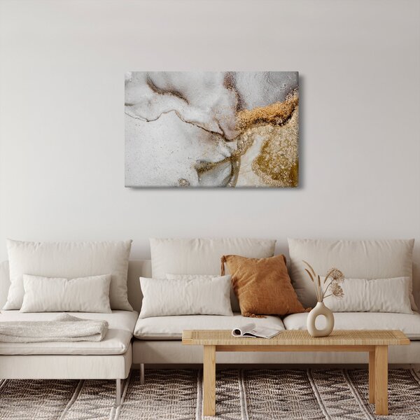 Obraz - Mramorový atrament (90x60 cm)