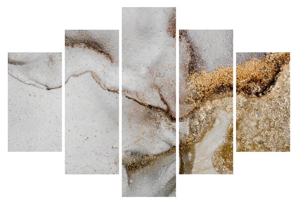 Obraz - Mramorový atrament (150x105 cm)