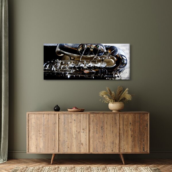 Obraz - Saxofón (120x50 cm)