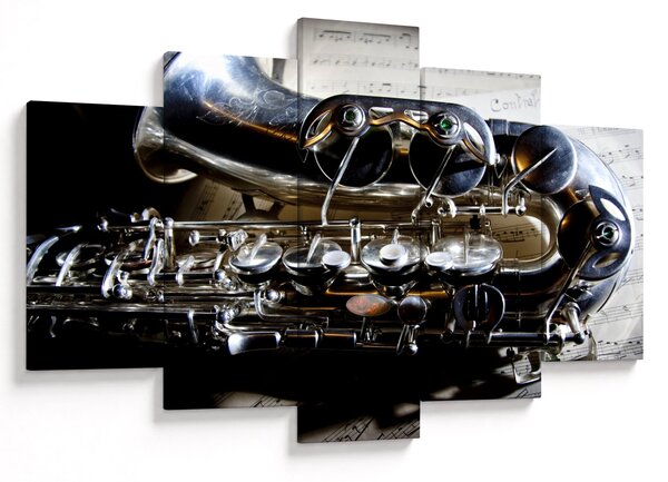Obraz - Saxofón (150x105 cm)
