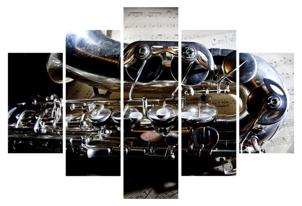 Obraz - Saxofón (150x105 cm)
