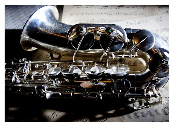 Obraz - Saxofón (70x50 cm)