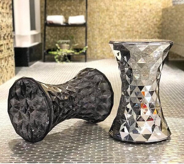 Kartell - Stôl/stolička Stone Metal - 45 cm