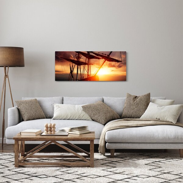 Obraz - Staroveká pirátska loď (120x50 cm)