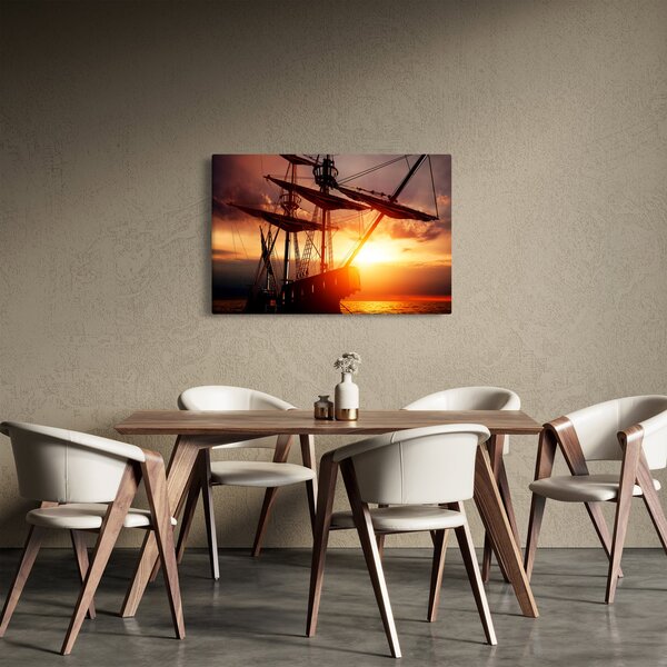 Obraz - Staroveká pirátska loď (90x60 cm)