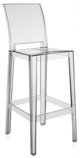 Kartell - Barová stolička One More Please vysoká, transparentná